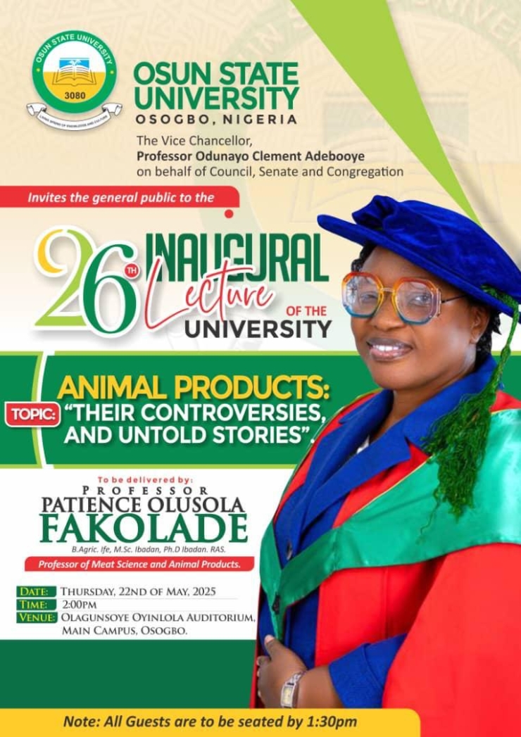26th Inaugural Lecture